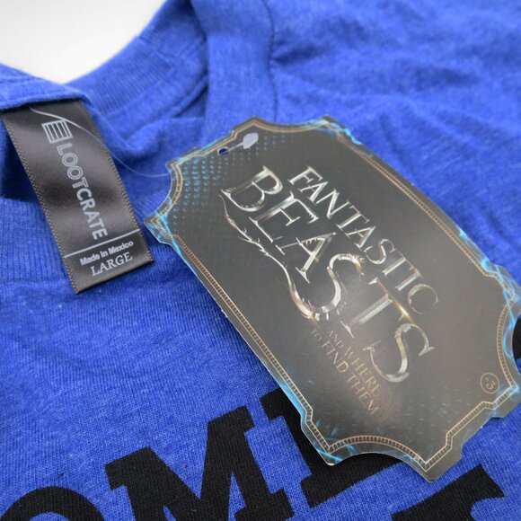 NWT Fantastic Beasts Obliviator Recruiting T-Shirt Large Loot Crate Exclusive - Picture 6 of 6